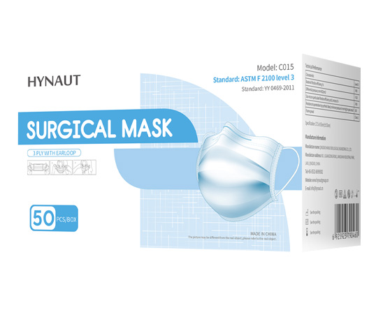 510K 3ply high quality 50pcs box customize factory level 3 surgical mask  C015